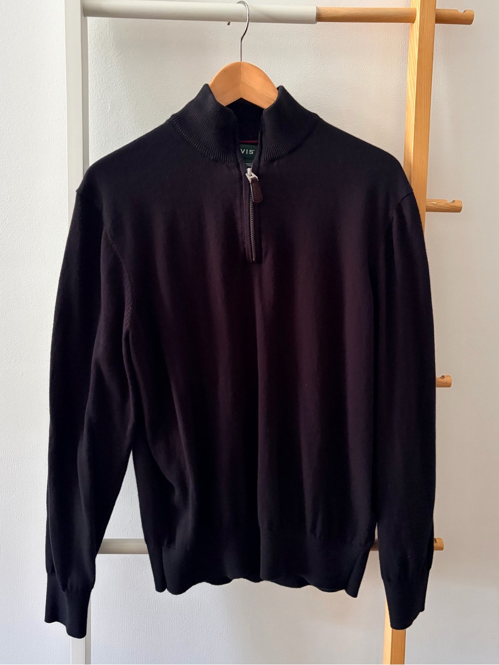 Orvis Men's Black‎ Quarter-Zip Sweater